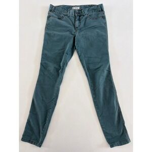 Free People Teal Green Skinny Jeans Mid Rise Size 30 OB515125